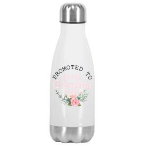 Promoted To Great Grandma Est 2024 Women First Time Grandma Stainless Steel Insulated Water Bottle