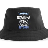 Promoted To Grandpa Again Funny Pregnancy Announcement 2024 Sustainable Bucket Hat