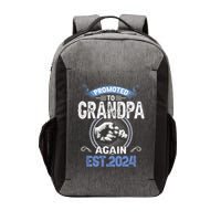 Promoted To Grandpa Again Funny Pregnancy Announcement 2024 Vector Backpack