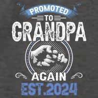 Promoted To Grandpa Again Funny Pregnancy Announcement 2024 Vector Backpack