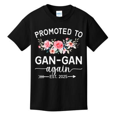 Promoted To Gangan Again Est 2025 Pregnancy Announcement Kids T-Shirt