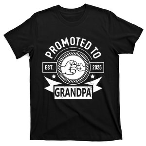 Promoted To Grandpa Est 2024 Funny Pregnancy Announcement T-Shirt