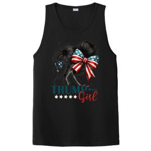 Proud Trump Girl Vote America Flag Design PosiCharge Competitor Tank