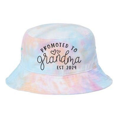 Promoted To Grandma Est 2024 New Grandma Mothers Day Tie Dye Newport Bucket Hat