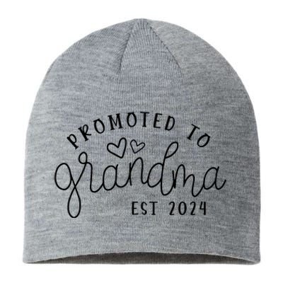 Promoted To Grandma Est 2024 New Grandma Mothers Day Sustainable Beanie