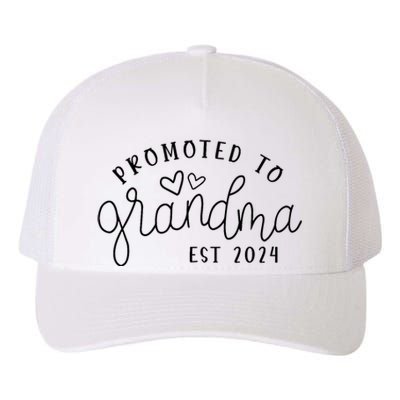 Promoted To Grandma Est 2024 New Grandma Mothers Day Yupoong Adult 5-Panel Trucker Hat