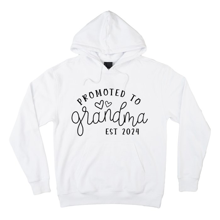 Promoted To Grandma Est 2024 New Grandma Mothers Day Hoodie