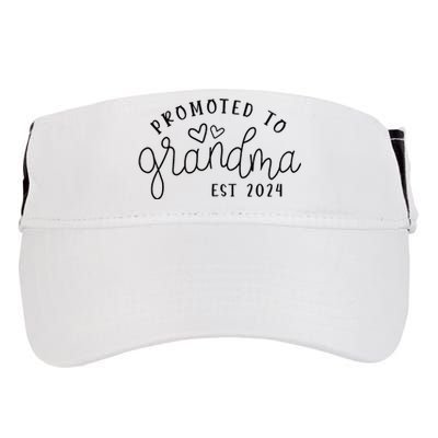 Promoted To Grandma Est 2024 New Grandma Mothers Day Adult Drive Performance Visor