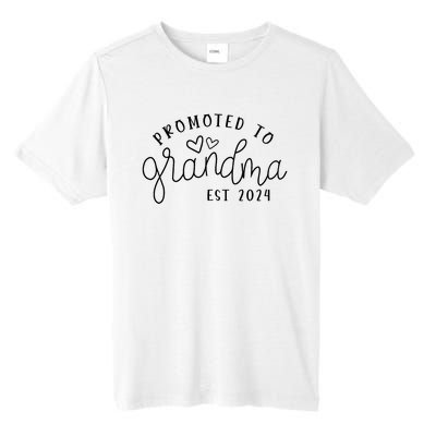 Promoted To Grandma Est 2024 New Grandma Mothers Day Tall Fusion ChromaSoft Performance T-Shirt