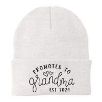 Promoted To Grandma Est 2024 New Grandma Mothers Day Knit Cap Winter Beanie