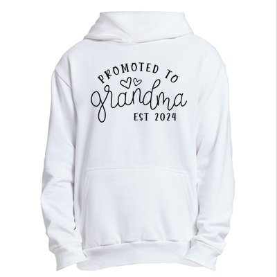 Promoted To Grandma Est 2024 New Grandma Mothers Day Urban Pullover Hoodie