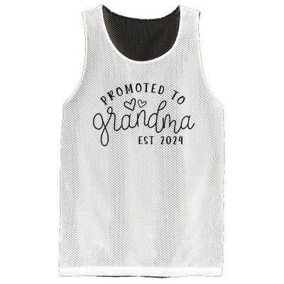 Promoted To Grandma Est 2024 New Grandma Mothers Day Mesh Reversible Basketball Jersey Tank