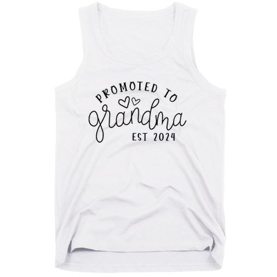 Promoted To Grandma Est 2024 New Grandma Mothers Day Tank Top