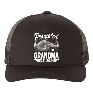 Promoted To Grandma Est. 2024 Grandparents Baby Announcement Yupoong Adult 5-Panel Trucker Hat