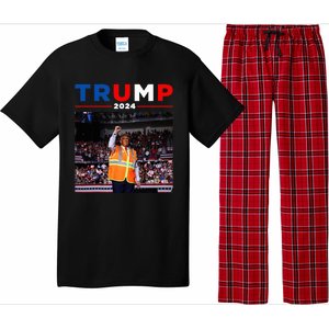 President Trump Garbage Truck Worker Vest Maga 2025 Pajama Set