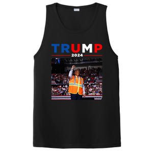 President Trump Garbage Truck Worker Vest Maga 2025 PosiCharge Competitor Tank