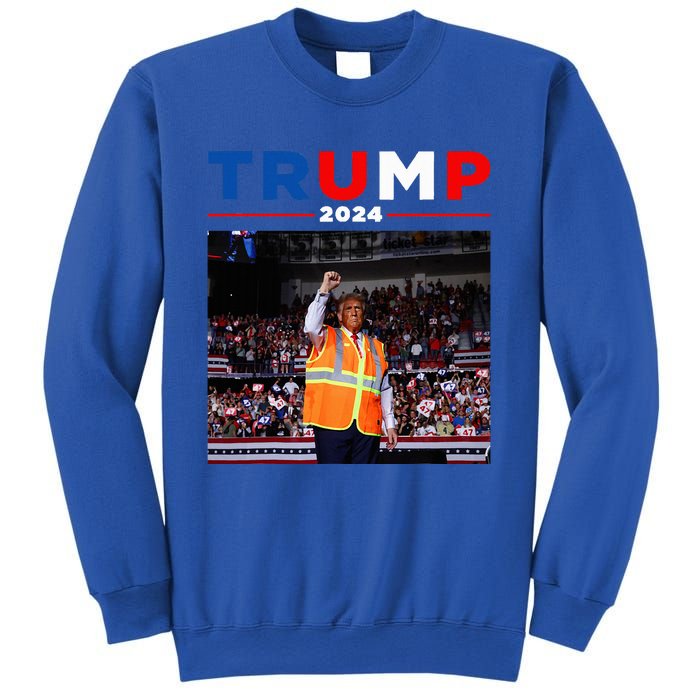 President Trump Garbage Truck Worker Vest Maga 2025 Sweatshirt