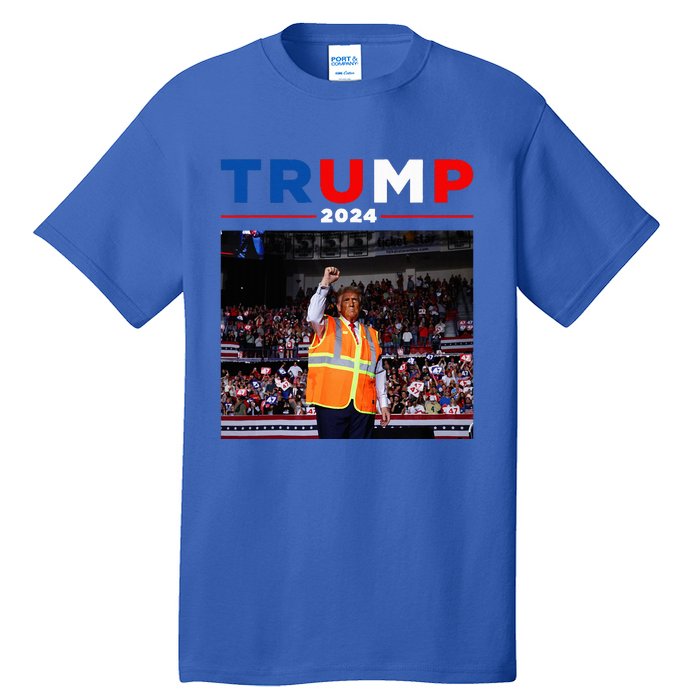 President Trump Garbage Truck Worker Vest Maga 2025 Tall T-Shirt