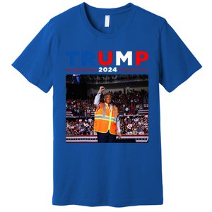 President Trump Garbage Truck Worker Vest Maga 2025 Premium T-Shirt