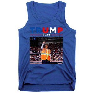 President Trump Garbage Truck Worker Vest Maga 2025 Tank Top