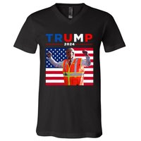 President Trump Garbage Truck Worker Vest Maga 2025 V-Neck T-Shirt