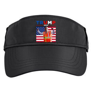 President Trump Garbage Truck Worker Vest Maga 2025 Adult Drive Performance Visor