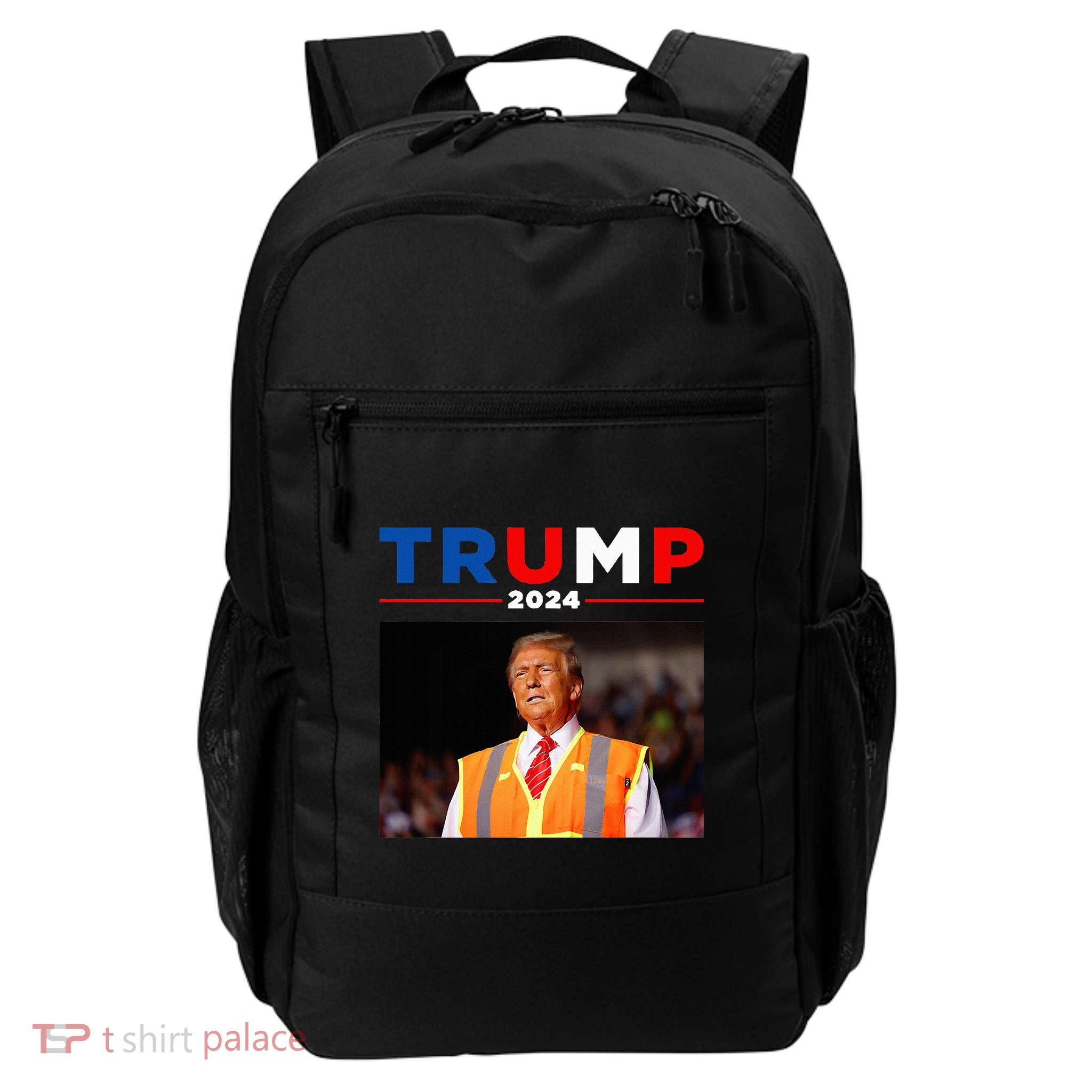 President Trump Garbage Truck Worker Vest Maga 2025 Backpack