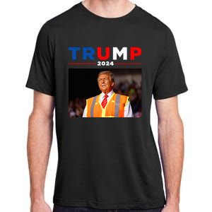 President Trump Garbage Truck Worker Vest Maga 2025 Adult ChromaSoft Performance T-Shirt