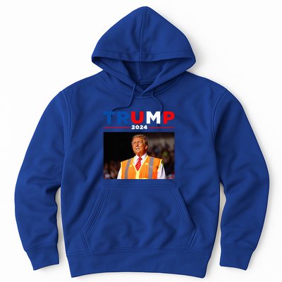 President Trump Garbage Truck Worker Vest Maga 2025 Hoodie