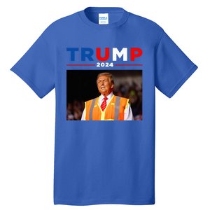 President Trump Garbage Truck Worker Vest Maga 2025 Tall T-Shirt