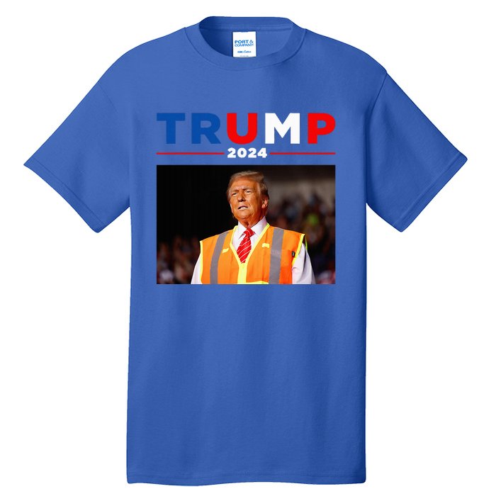 President Trump Garbage Truck Worker Vest Maga 2025 Tall T-Shirt