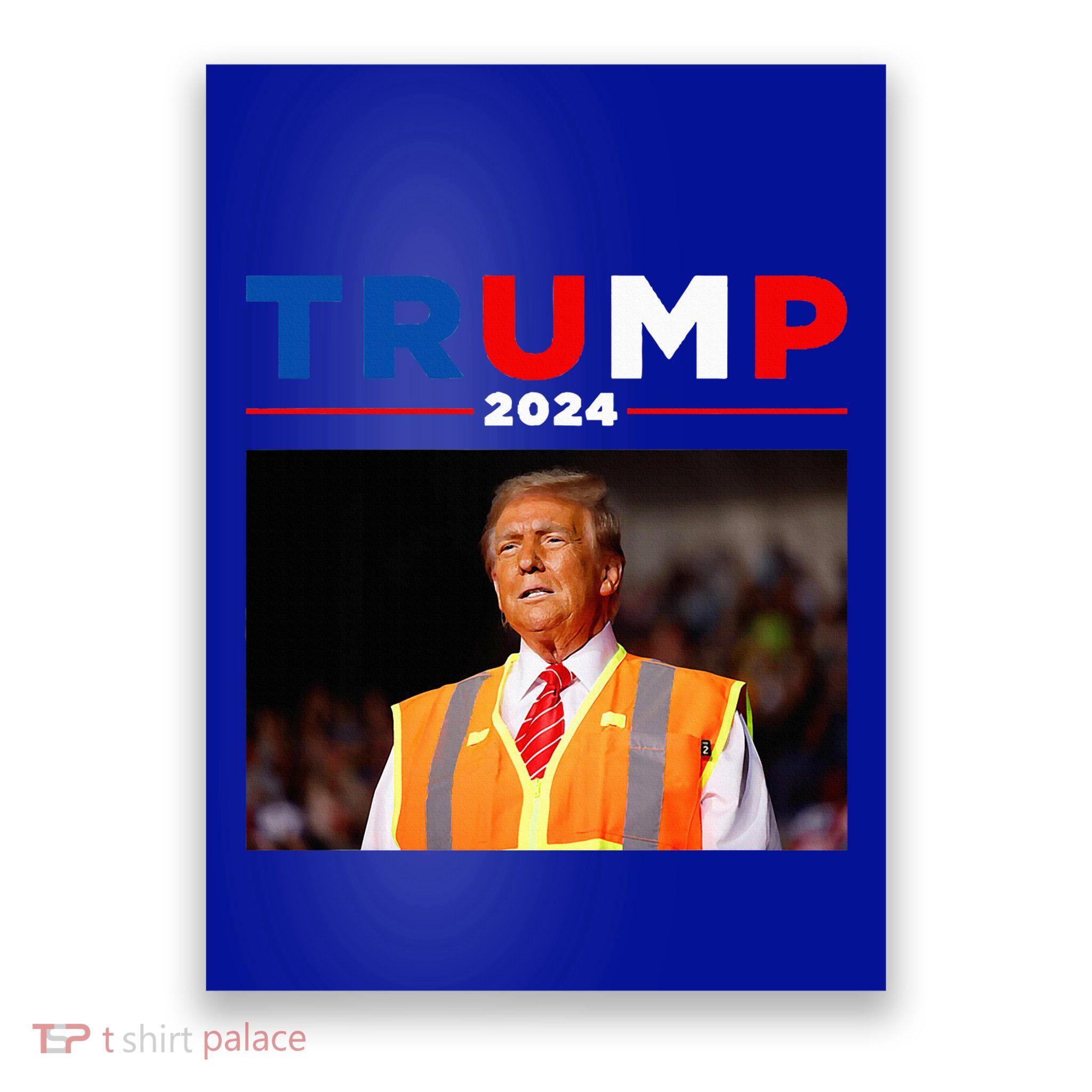 President Trump Garbage Truck Worker Vest Maga 2025 Poster
