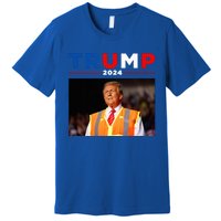 President Trump Garbage Truck Worker Vest Maga 2025 Premium T-Shirt