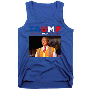 President Trump Garbage Truck Worker Vest Maga 2025 Tank Top