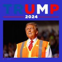 President Trump Garbage Truck Worker Vest Maga 2025 Kids T-Shirt