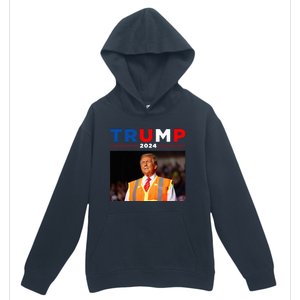 President Trump Garbage Truck Worker Vest Maga 2025 Urban Pullover Hoodie