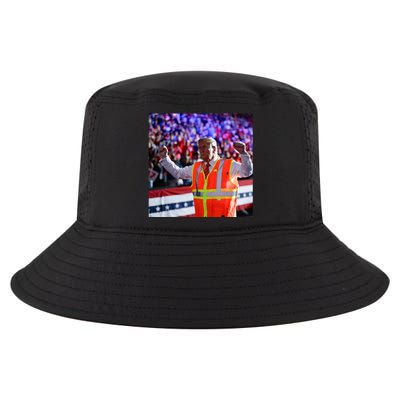 President Trump Garbage Truck Worker Vest Maga 2025 Cool Comfort Performance Bucket Hat