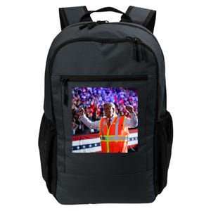 President Trump Garbage Truck Worker Vest Maga 2025 Daily Commute Backpack