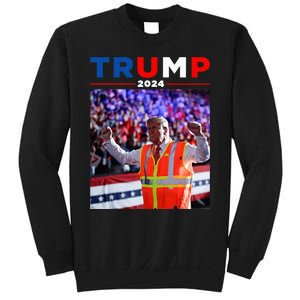 President Trump Garbage Truck Worker Vest Maga 2025 Sweatshirt