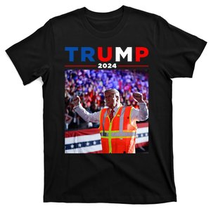 President Trump Garbage Truck Worker Vest Maga 2025 T-Shirt