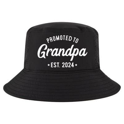 Promoted To Grandpa 2024 Soon To Be Grandfather New Grandpa Cool Comfort Performance Bucket Hat