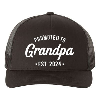 Promoted To Grandpa 2024 Soon To Be Grandfather New Grandpa Yupoong Adult 5-Panel Trucker Hat