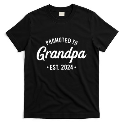 Promoted To Grandpa 2024 Soon To Be Grandfather New Grandpa T-Shirt
