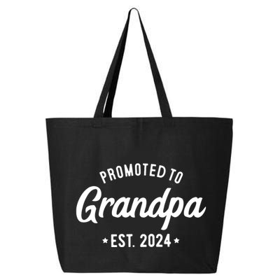 Promoted To Grandpa 2024 Soon To Be Grandfather New Grandpa 25L Jumbo Tote