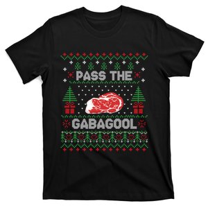 Pass The Gabagool Tacky Ugly Christmas Sweater For Women T-Shirt