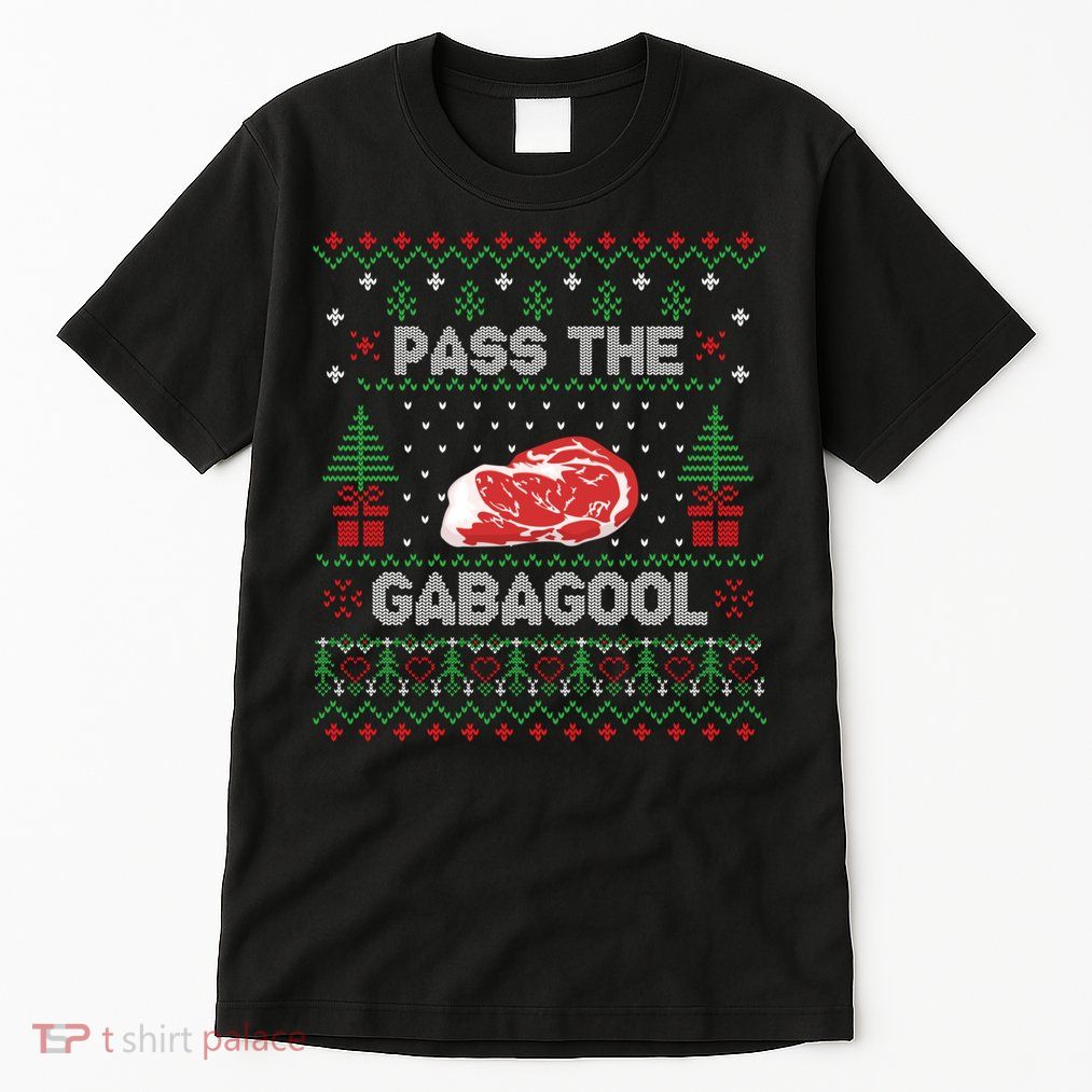 Pass The Gabagool Tacky Ugly Christmas Sweater For Women Tall T-Shirt