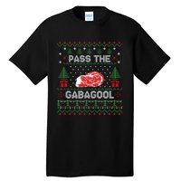 Pass The Gabagool Tacky Ugly Christmas Sweater For Women Tall T-Shirt