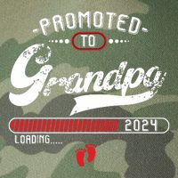 Promoted To Grandpa Est 2024 Loading Pregnancy Announcement Legacy Tie Dye Trucker Hat