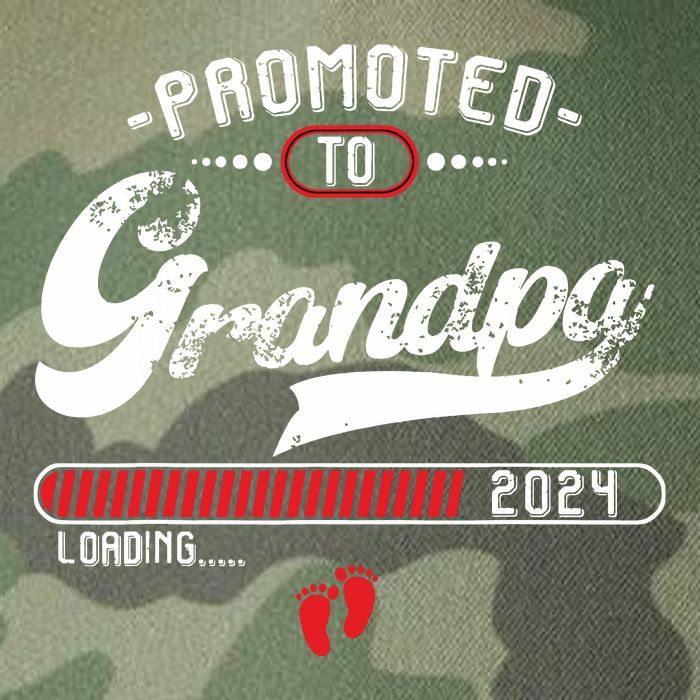 Promoted To Grandpa Est 2024 Loading Pregnancy Announcement Legacy Tie Dye Trucker Hat