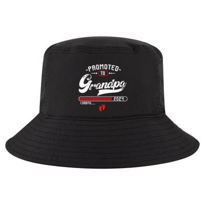 Promoted To Grandpa Est 2024 Loading Pregnancy Announcement Cool Comfort Performance Bucket Hat